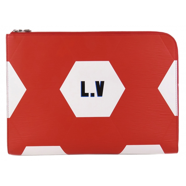 Louis Vuitton Vintage - Epi FIFA World Cup Pochette Jour GM - Red White - Epi Leather Clutch Bag - Luxury High Quality