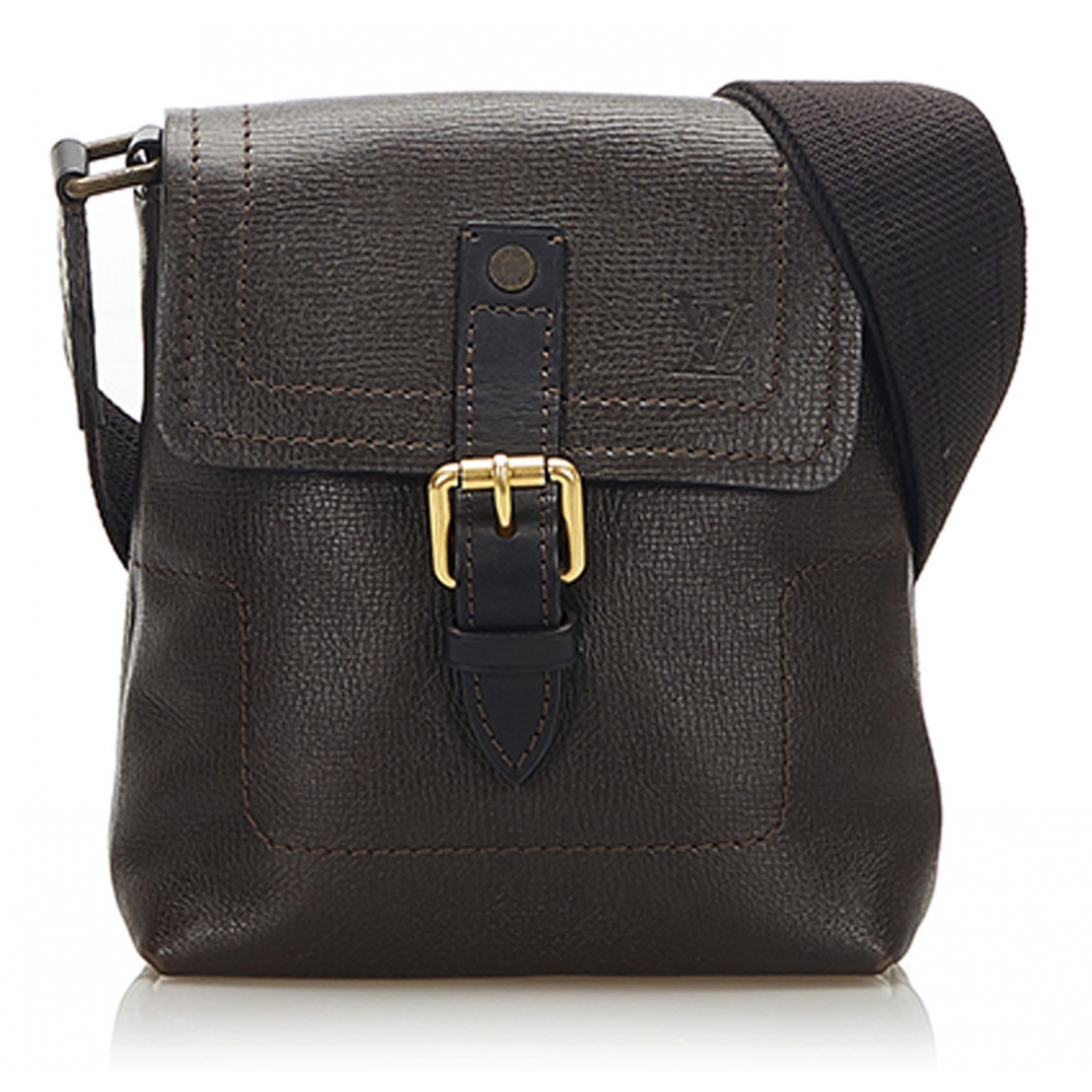 Louis Vuitton Utah leather crossbody travel messenger bag vintage