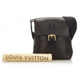 Louis Vuitton Vintage - Utah Yuma - Marrone Scuro - Borsa in Pelle Vitello - Alta Qualità Luxury