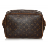 Louis Vuitton Vintage - Monogram Reporter PM - Brown - Monogram Canvas and Leather Crossbody Bag - Luxury High Quality