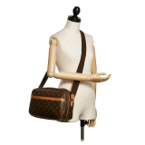 Louis Vuitton Vintage - Monogram Reporter PM - Brown - Monogram Canvas and Leather Crossbody Bag - Luxury High Quality