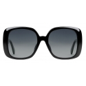 Gucci - Occhiali da Sole Quadrati  con Dettaglio Web - Nero - Gucci Eyewear