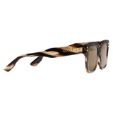 Gucci - Rectangular Frame Sunglasses - Tortoiseshell - Gucci Eyewear