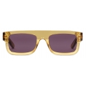 Gucci - Occhiale da Sole Rettangolare - Giallo - Gucci Eyewear