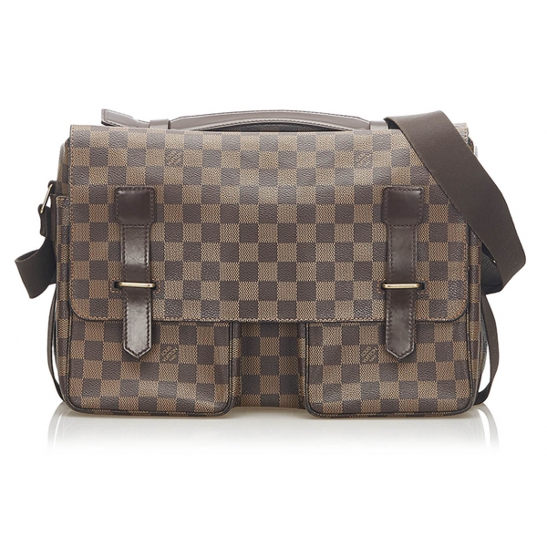 Louis Vuitton Vintage - Damier Ebene Broadway - Brown - Damier Canvas and Calf Leather Crossbody Bag - Luxury High Quality
