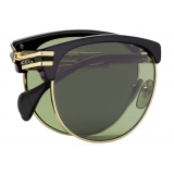 Gucci - Square Frame Sunglasses - Black Green - Gucci Eyewear