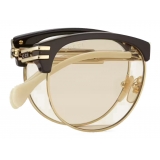 Gucci - Occhiale da Sole Squadrati - Marrone - Gucci Eyewear