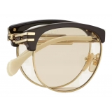 Gucci - Square Frame Sunglasses - Brown - Gucci Eyewear