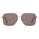 Gucci - Occhiale da Sole con Ponte Basso - Oro - Gucci Eyewear