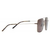 Gucci - Occhiale da Sole con Ponte Basso - Oro - Gucci Eyewear