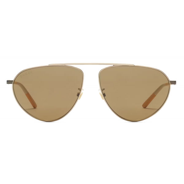 Gucci - Occhiale da Sole Aviator - Oro - Gucci Eyewear