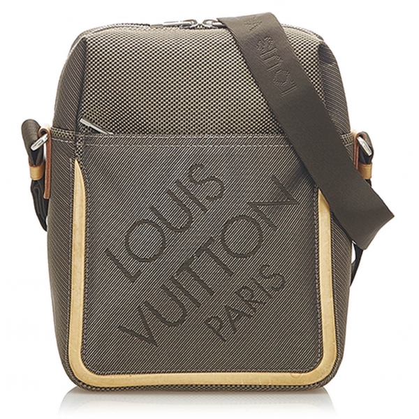 Louis Vuitton Vintage - Damier Geant Citadin - Brown - Fabric Canvas and Calf Leather Crossbody Bag - Luxury High Quality