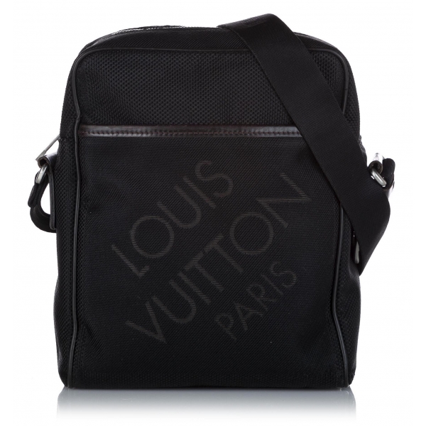 Louis Vuitton Vintage - Damier Geant Citadin - Black - Fabric Canvas and Calf Leather Crossbody Bag - Luxury High Quality