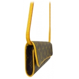 Louis Vuitton Vintage - Monogram Pochette Twin PM - Marrone - Borsa in Tela Monogram e Pelle Vacchetta - Alta Qualità Luxury