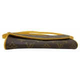 Louis Vuitton Vintage - Monogram Pochette Twin Brown - Monogram Canvas and Vachetta Leather Crossbody Bag - Luxury High Quality