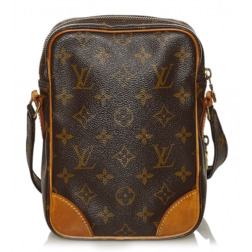 Louis Vuitton Danube 15 Monogram Canvas Crossbody Bag in Brown