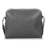 Louis Vuitton Vintage - Taiga Anton Messenger PM - Black - Taiga Leather Crossbody Bag - Luxury High Quality
