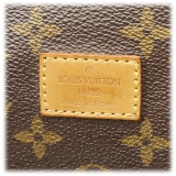Louis Vuitton Vintage - Monogram Saumur 35 - Marrone - Borsa in Tela Monogram e Pelle Vacchetta - Alta Qualità Luxury
