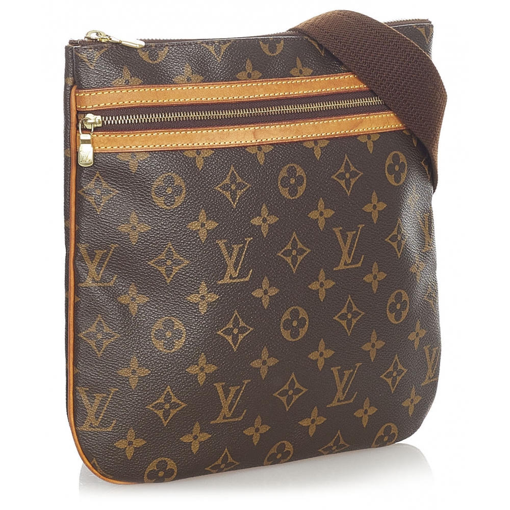 Bosphore leather crossbody bag Louis Vuitton Brown in Leather