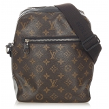 Louis Vuitton Vintage - Monogram Macassar Torres PM Brown Black - Canvas and Calf Leather Crossbody Bag - Luxury High Quality