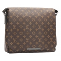 Louis Vuitton Vintage - Monogram Macassar District MM - Brown Black - Monogram Canvas Crossbody Bag - Luxury High Quality