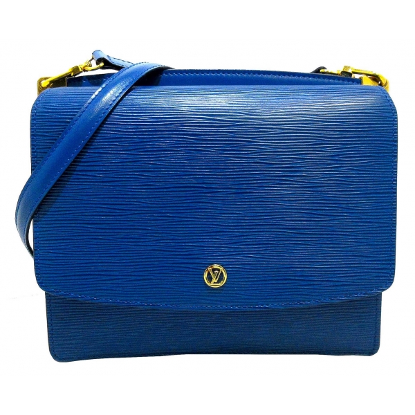 Louis Vuitton Vintage - Epi Grenelle - Blu - Borsa in Pelle Epi - Alta Qualità Luxury