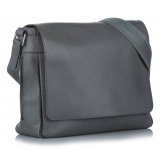 Louis Vuitton Vintage - Taiga Roman MM - Dark Gray - Taiga Leather Crossbody Bag - Luxury High Quality