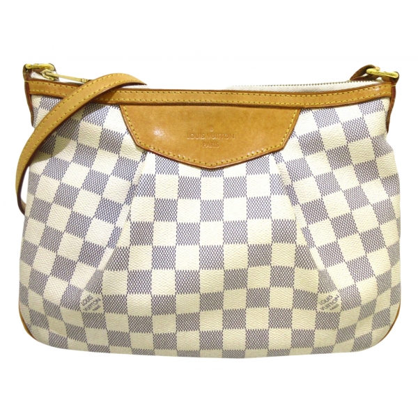 Louis Vuitton Vintage - Damier Azur Siracusa PM - White - Damier Canvas Crossbody Bag - Luxury High Quality