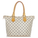 Louis Vuitton Vintage - Damier Azur Saleya PM - White Blue - Damier Canvas and Leather Handbag - Luxury High Quality