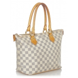 Louis Vuitton Vintage - Damier Azur Saleya PM - White Blue - Damier Canvas and Leather Handbag - Luxury High Quality