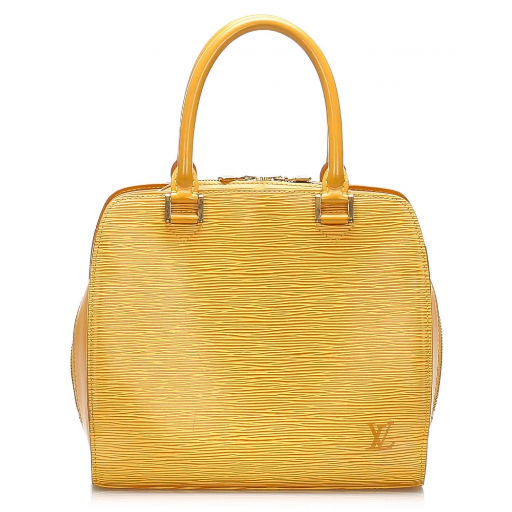 Sherwood patent leather bag Louis Vuitton Yellow in Patent leather -  35479380