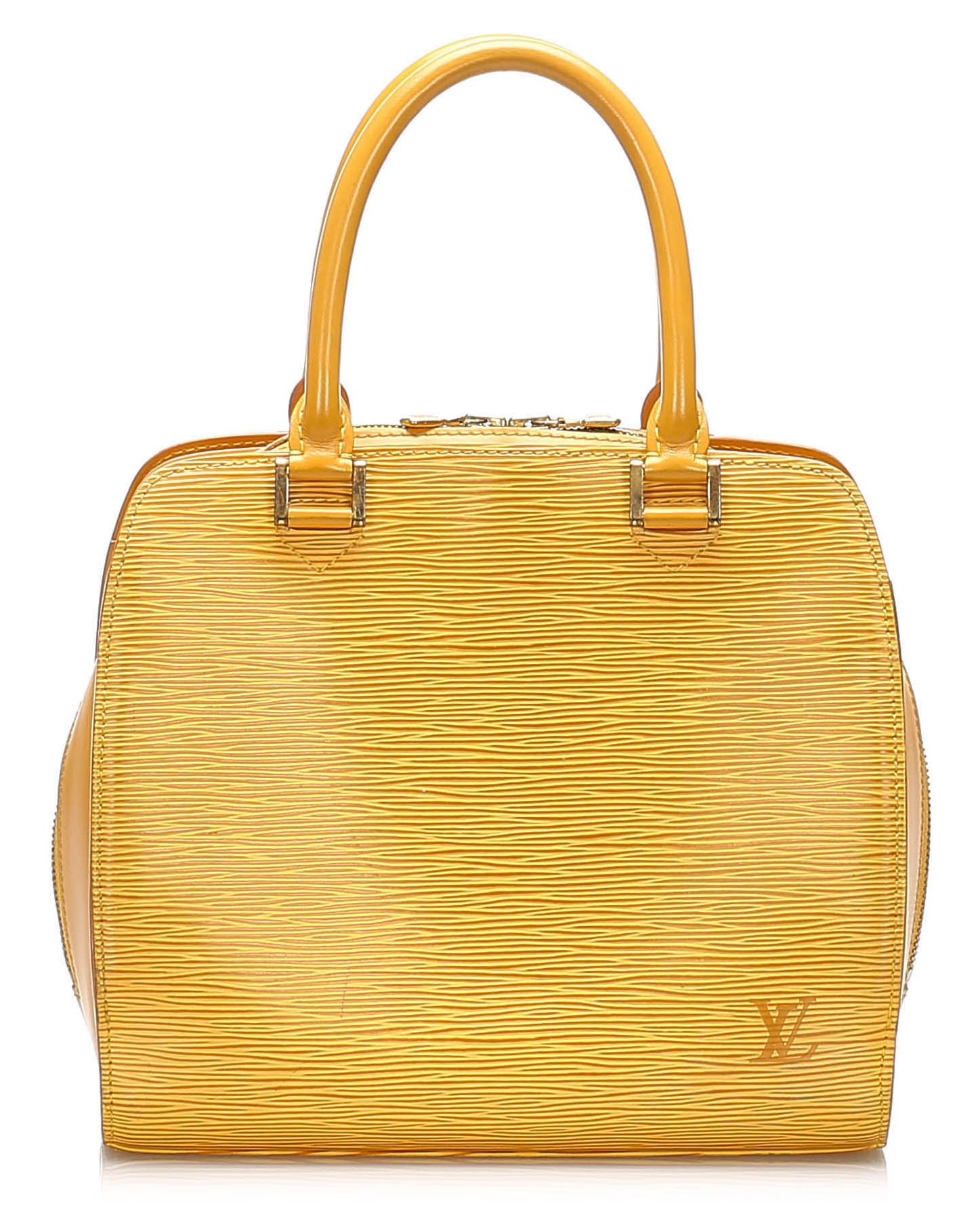 LOUIS VUITTON Pont Neuf Hand Bag Epi Leather Red Gold France