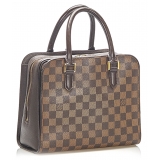 Louis Vuitton Vintage - Damier Ebene Triana - Brown - Damier Canvas and Calf Leather Handbag - Luxury High Quality