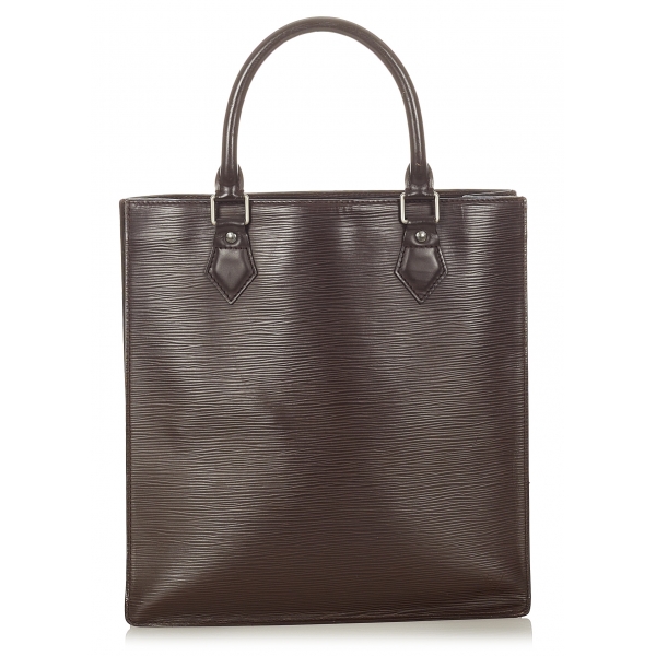 Louis Vuitton Vintage - Epi Sac Plat PM - Dark Brown - Epi Leather Handbag - Luxury High Quality