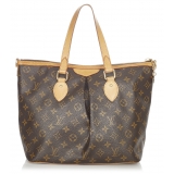 Louis Vuitton Vintage - Monogram Palermo PM - Brown - Monogram Canvas and Leather Handbag - Luxury High Quality