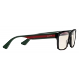 Gucci - Rectangular Frame Sunglasses - Black Yellow - Gucci Eyewear