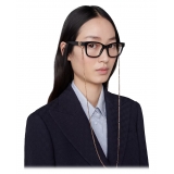Gucci - Square Frame Optical Glasses - Black - Gucci Eyewear