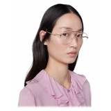 Gucci - Occhiale da Vista Navigator - Oro - Gucci Eyewear
