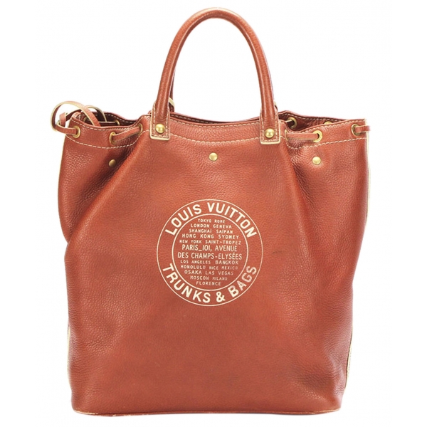 Louis Vuitton Vintage - Tobago Trunks and Bags Shoe Bag - Orange - Calf Leather Handbag - Luxury High Quality