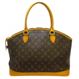 Louis Vuitton Vintage - Monogram Lockit Horizontal - Brown - Monogram Canvas Handbag - Luxury High Quality