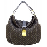 Louis Vuitton Vintage - Mini Lin Romance Hobo Bag - Brown - Cotton Handbag - Luxury High Quality