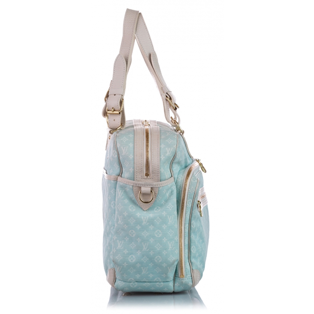 Louis Vuitton Mini Lin Diaper Bag - Blue Satchels, Handbags