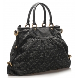 Louis Vuitton Vintage - Monogram Denim Neo Cabby MM - Gray - Denim Satchel - Luxury High Quality