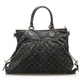 Louis Vuitton Vintage - Monogram Denim Neo Cabby MM - Gray - Denim Satchel - Luxury High Quality