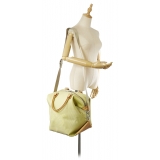 Louis Vuitton Vintage - Damier Geant Americas Cup Cube - Light Green Brown - Nylon and Leather Satchel - Luxury High Quality