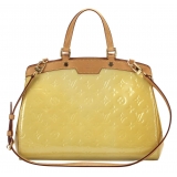 Louis Vuitton Vintage - Vernis Brea MM - Yellow Brown Beige - Vernis Leather and Vachetta Leather Satchel - Luxury High Quality