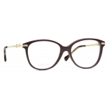 Gucci - Cat-Eye Frame Optical Glasses - Brown Gold - Gucci Eyewear