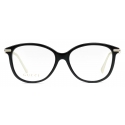 Gucci - Occhiale da Vista Cat-Eye - Nero Oro - Gucci Eyewear