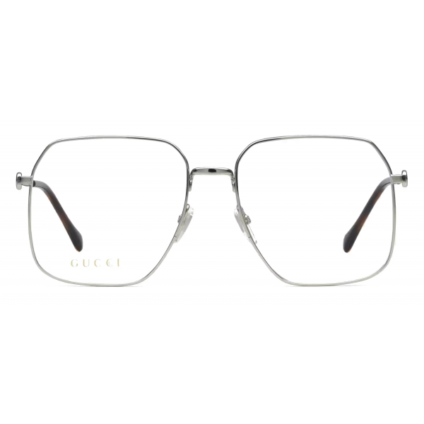 Gucci Square Frame Optical Glasses Silver Gucci Eyewear Avvenice 9808