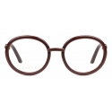 Gucci - Round Frame Optical Glasses - Brown - Gucci Eyewear